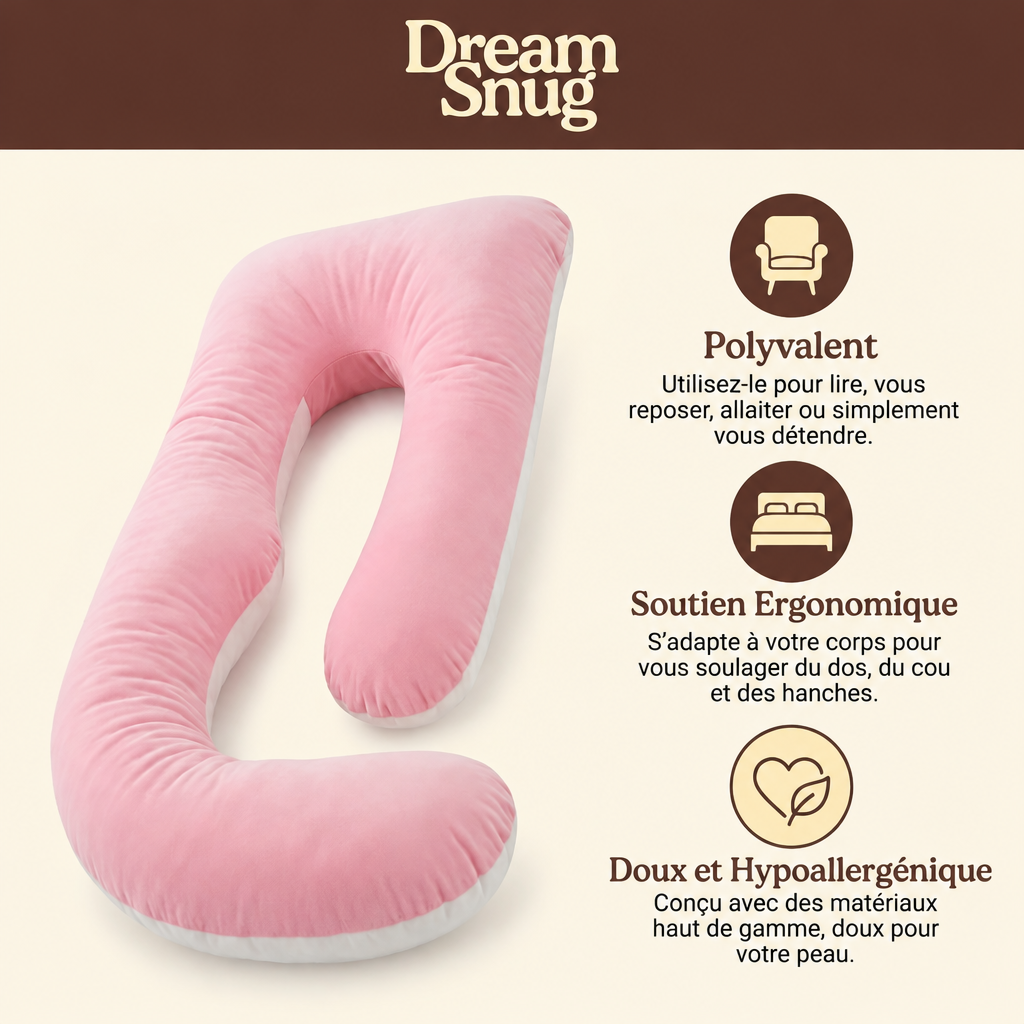Oreiller passager DreamSnug points forts