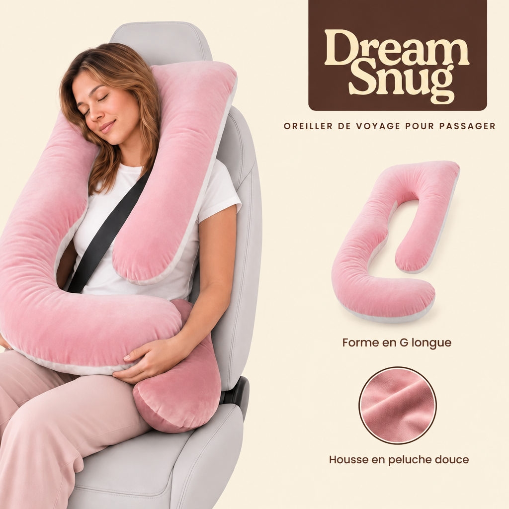 Oreiller passager DreamSnug en voiture